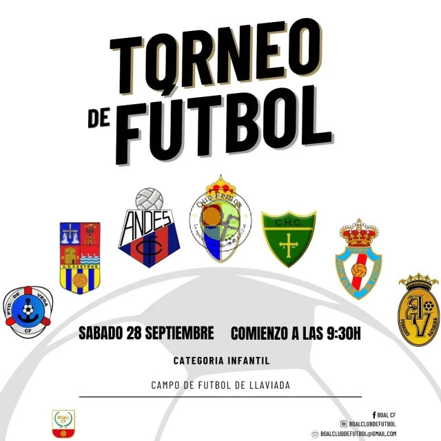 Torneo de fútbol infantil en Boal