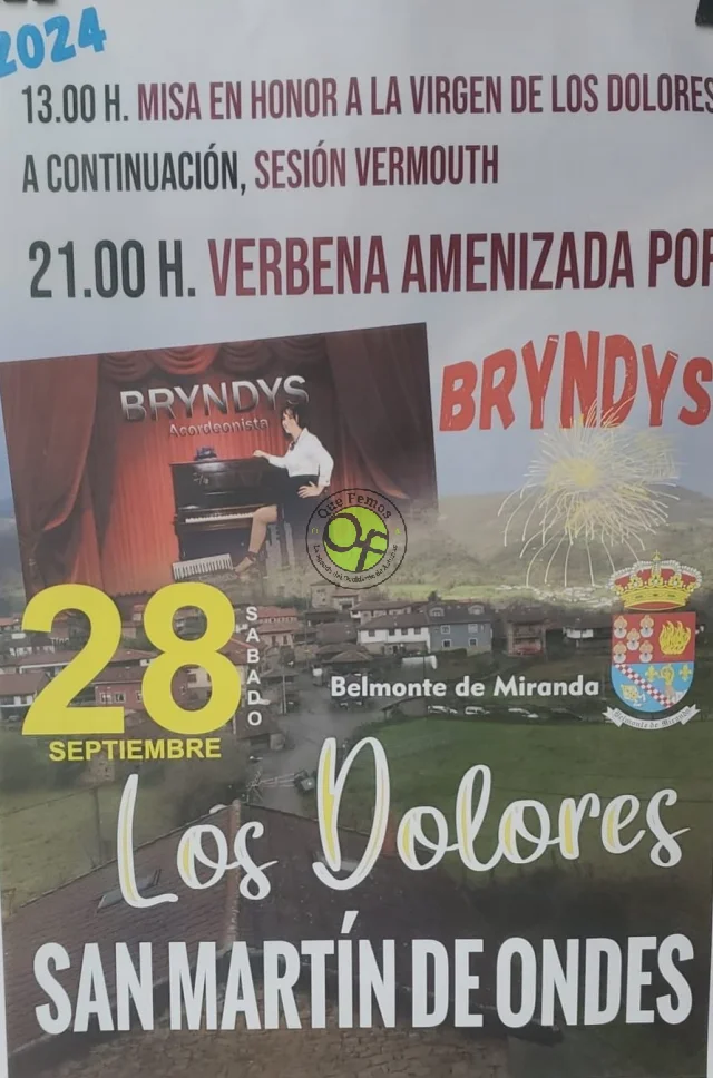 Fiesta de los Dolores 2024 en San Martín de Ondes