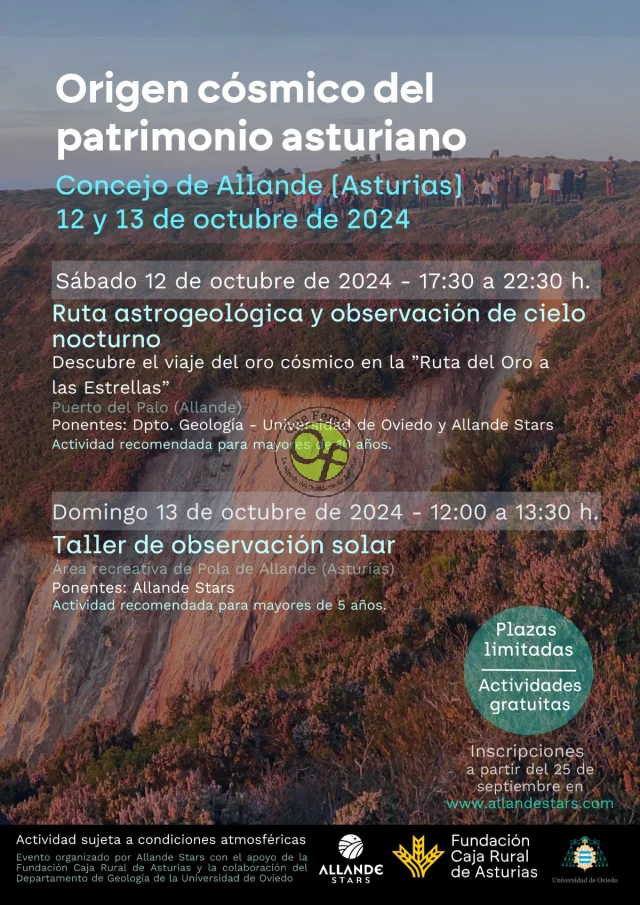 Allande Stars organiza dos actividades gratuitas en octubre