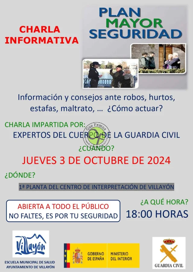 Charla sobre seguridad en Villayón con la Guardia Civil