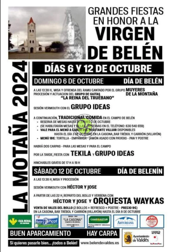 Fiestas de la Virgen de Belén 2024 en La Montaña