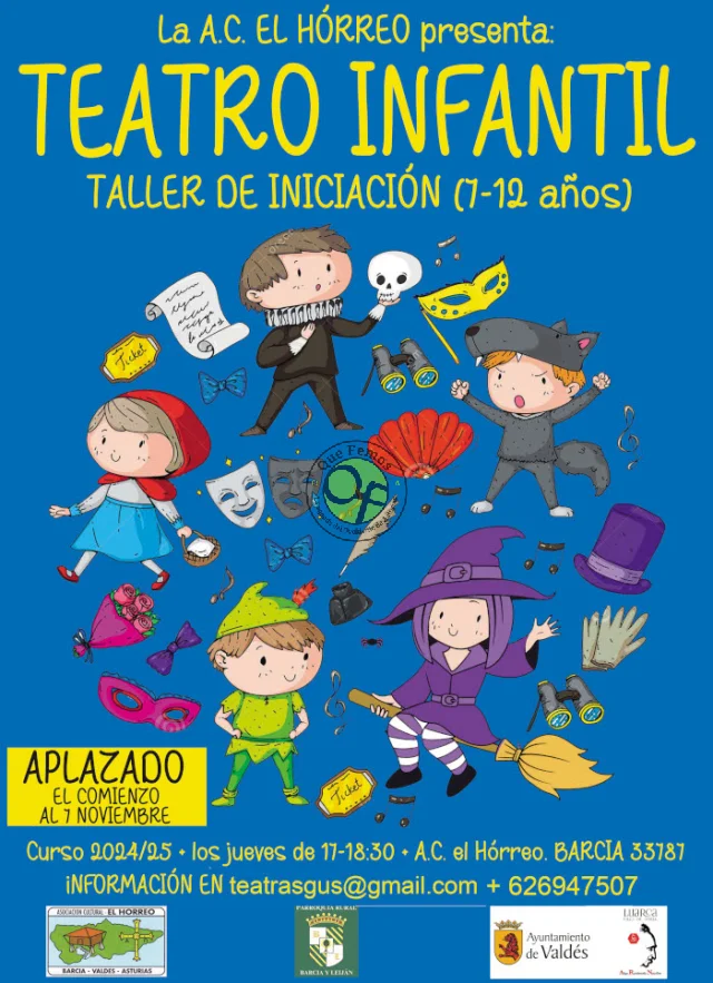 La Asociación Cultural El Hórreo lanza su Taller de Teatro Infantil para 2024-2025