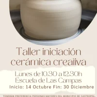 Taller iniciación cerámica creativa en Las Campas