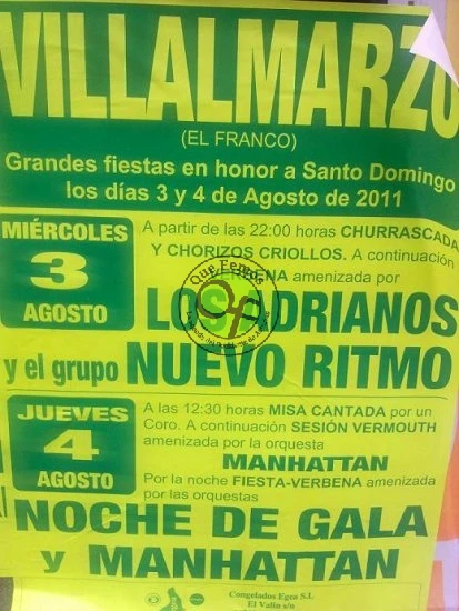 Fiestas de Santo Domingo en Villalmarzo 2011