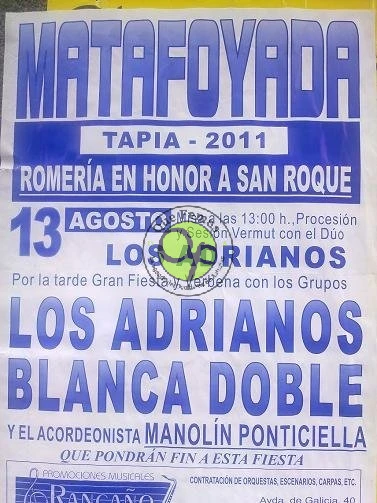 Romería en honor a San Roque 2011 en Matafoyada
