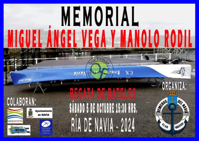 Regata de bateles Memorial Miguel Ángel Vega y Manolo Rodil 2024 en Navia