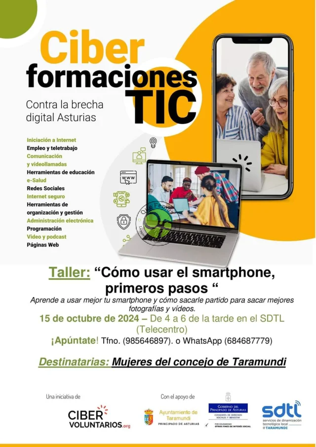 Taller en Taramundi para sacar partido al smartphone