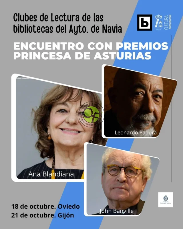 Encuentro de los clubes de lectura de las bibliotecas de Navia con los Premios Princesa de Asturias de las letras