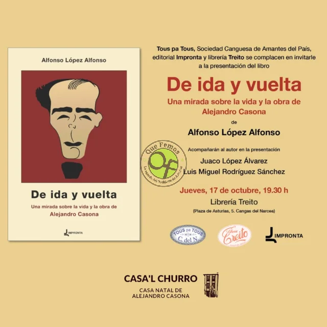 Librería Treito acoge la presentación de un libro sobre Alejandro Casona