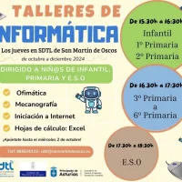 Taller de informática infantil en San Martín de Oscos