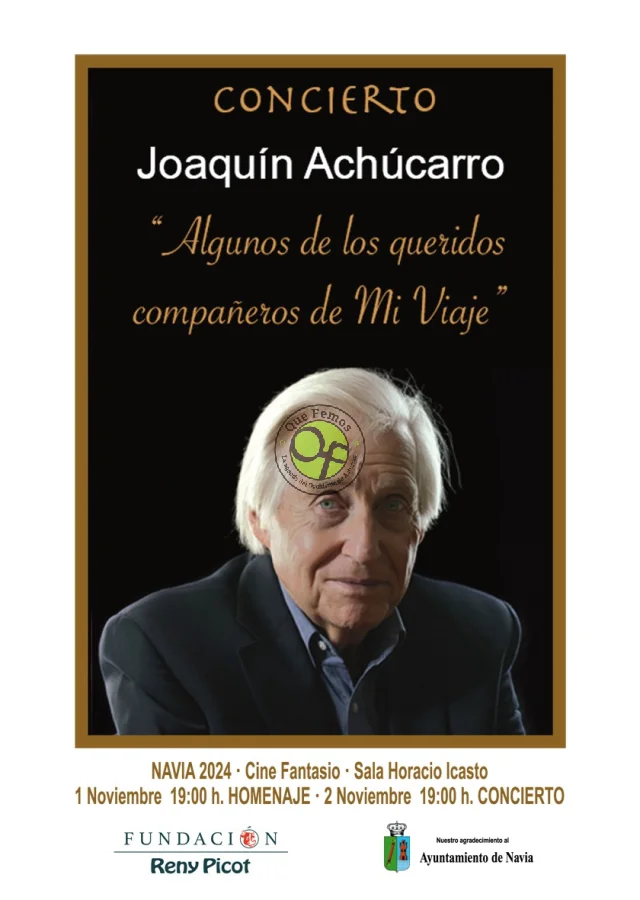 El gran pianista Joaquín Achúcarro protagoniza un concierto en Navia