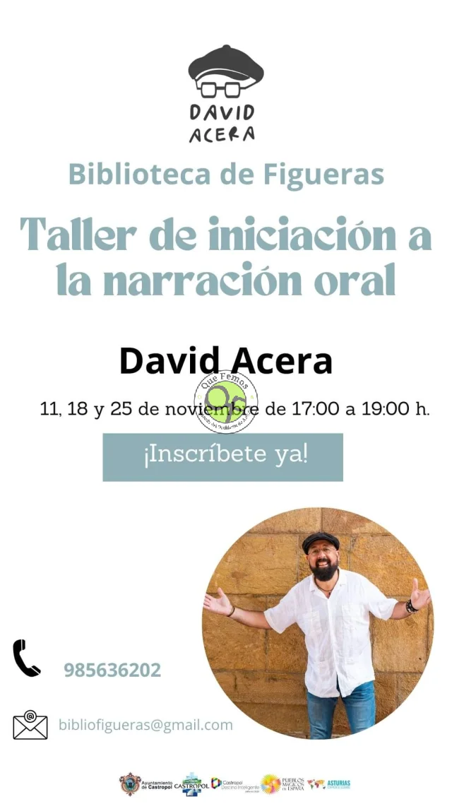 As Figueiras recibe a David Acera con su taller de narración oral