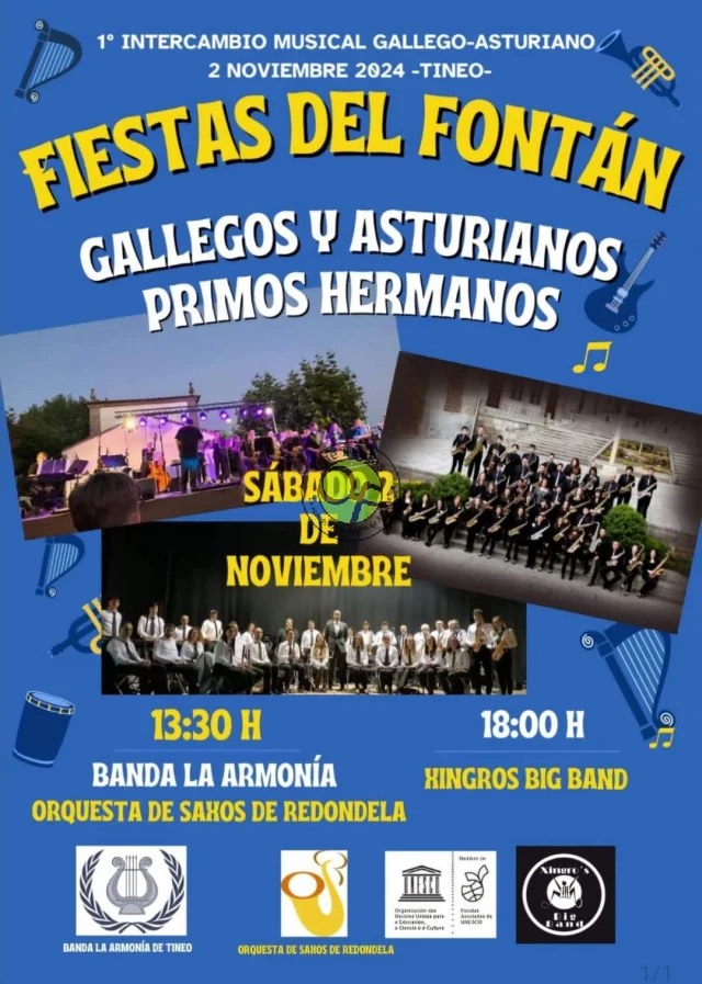 Fiestas del Fontán 2024 con el I Intercambio Musical Gallego-Asturiano