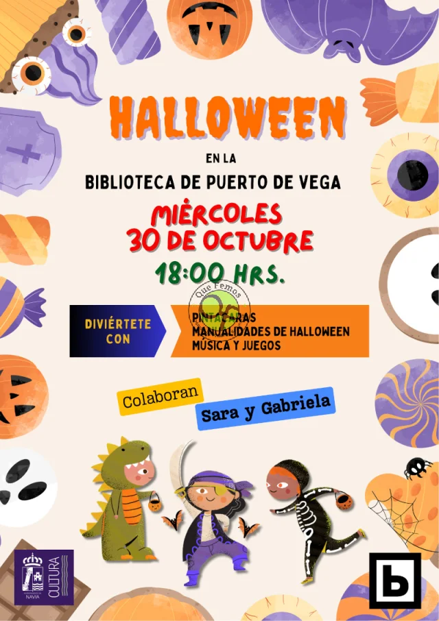 La Biblioteca de Puerto de Vega vivirá un Halloween de miedo