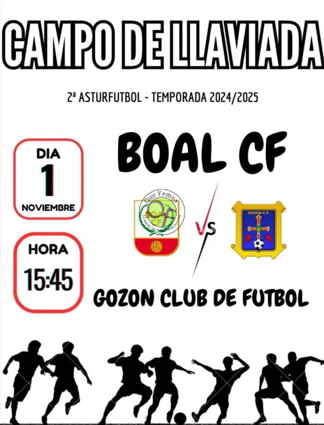 El Boal C.F. juega en casas frente al Gozón C.F.