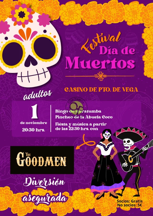 Festival del Día de Muertos 2024 en el Casino de Puerto de Vega