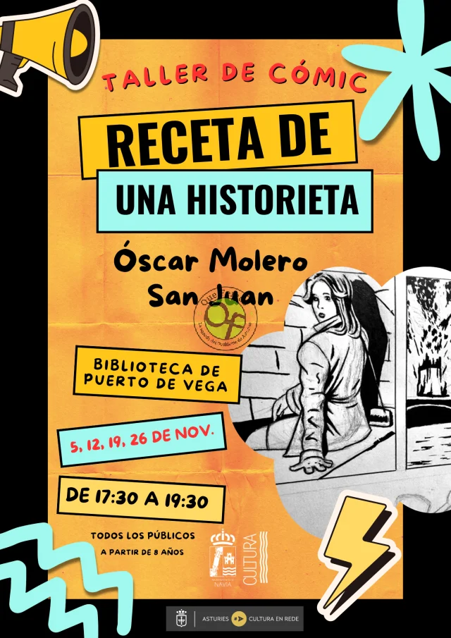 Taller de cómic en la Biblioteca de Puerto de Vega