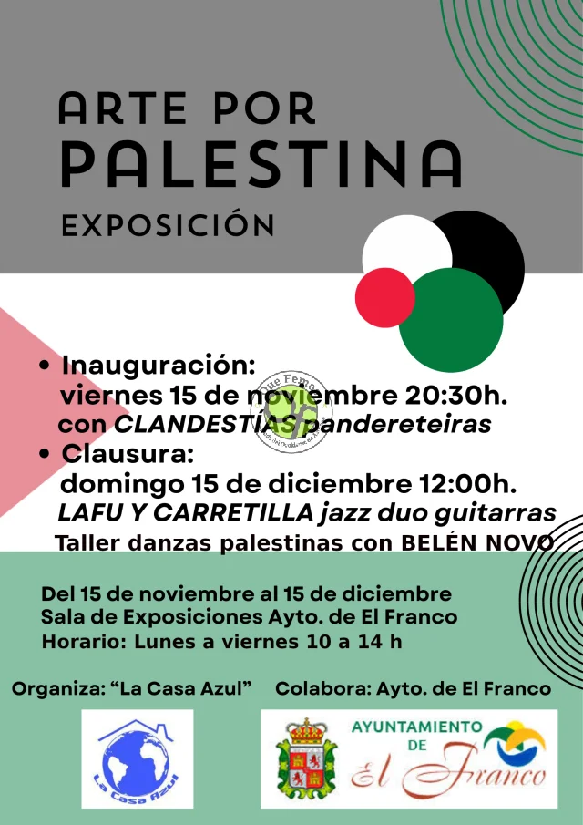 Exposición Arte por Palestina en A Caridá