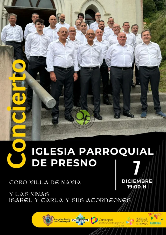 Concierto del Coro Villa de Navia en la iglesia de Presno