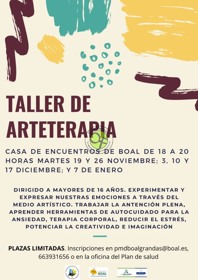 Taller de arteterapia en Boal