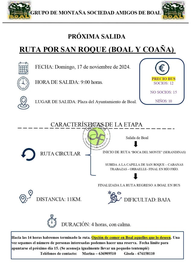 Grupo de Montaña Sociedad Amigos de Boal: ruta por San Roque