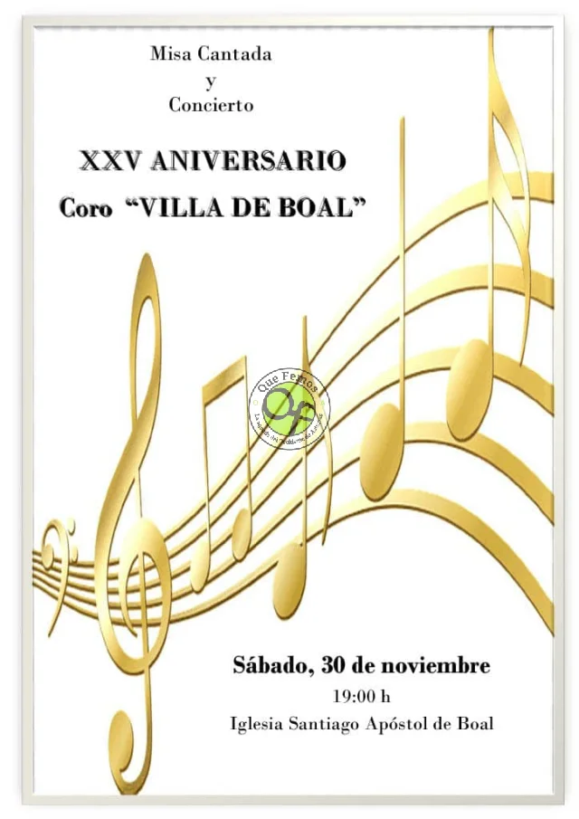 El Coro Villa de Boal celebra su XXV aniversario