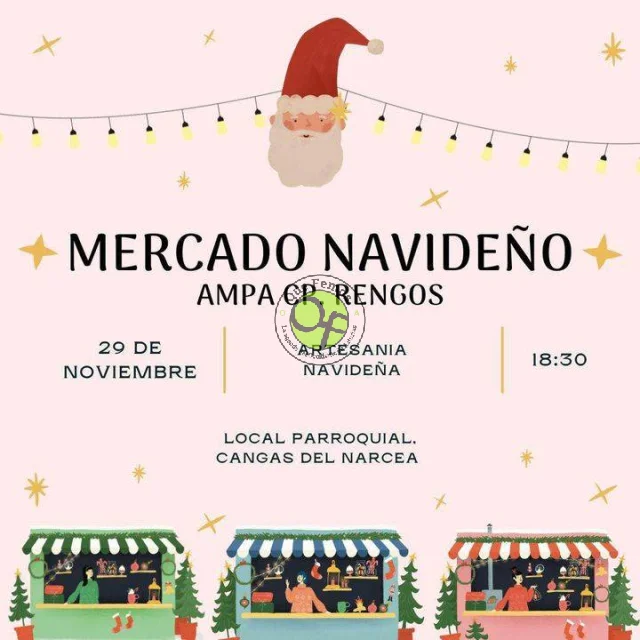 El alumnado del C.P. de Rengos celebra un mercado navideño