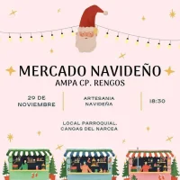 El alumnado del C.P. de Rengos celebra un mercado navideño