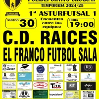 El Franco Fútbol Sala recibe al C.D. Raíces