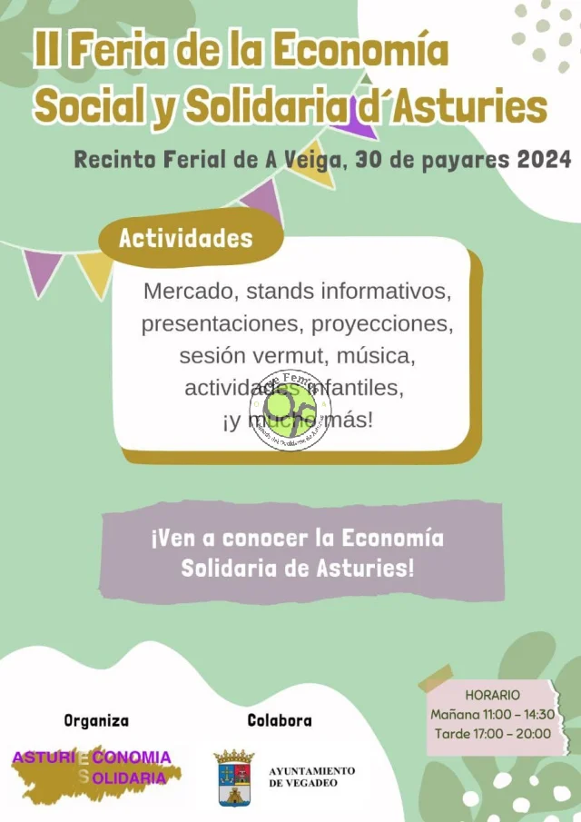 II Feria de la Economía Social y Solidaria de Asturias 2024 en Vegadeo