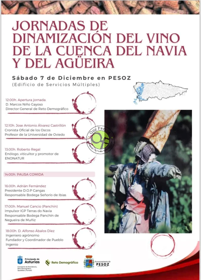 Pesoz acogerá las Jornadas de Dinamización del Vino de la Cuenca del Navia y del Agüeira