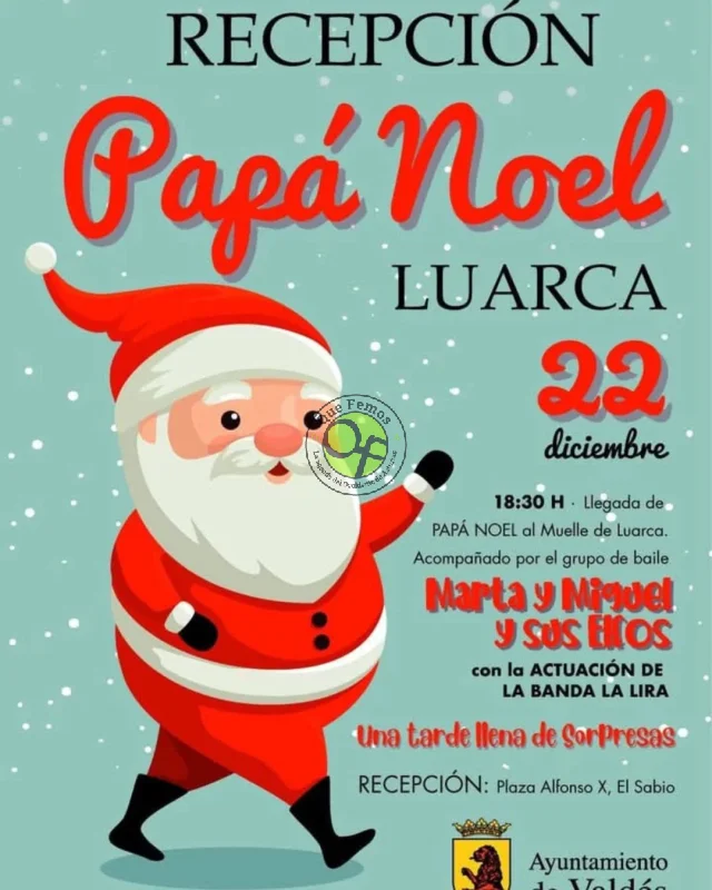 Papá Noel llega a Luarca