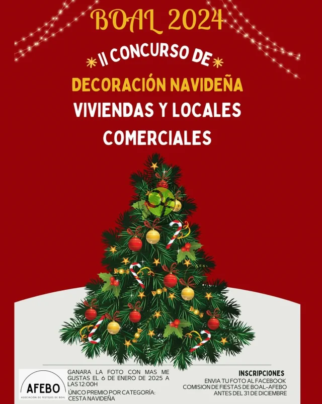 II Concurso de decoración navideña viviendas y locales comerciales 2024 en Boal