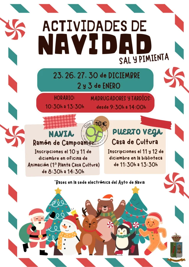 Navidad Sal y Pimienta en Navia y Puerto de Vega