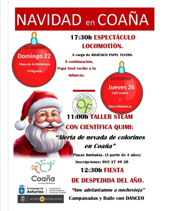 La Navidad se vivirá intensamente en Coaña