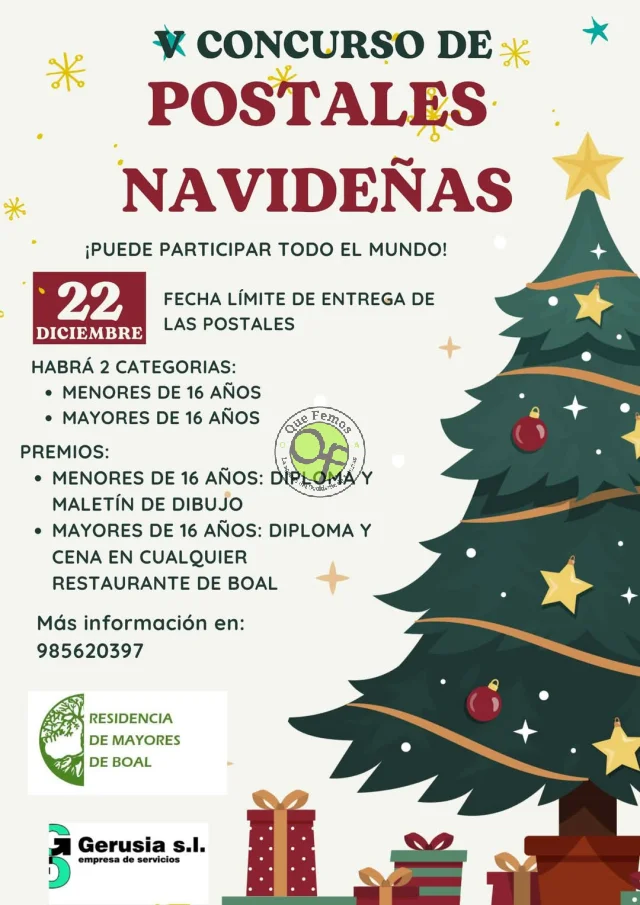 V Concurso de postales navideñas en Boal