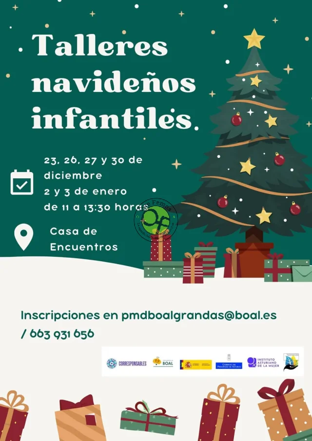 Talleres infantiles de Navidad en Boal