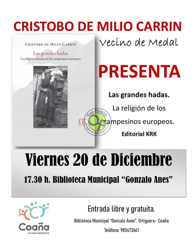 Cristobo de Milio Carrín presenta su libro, 