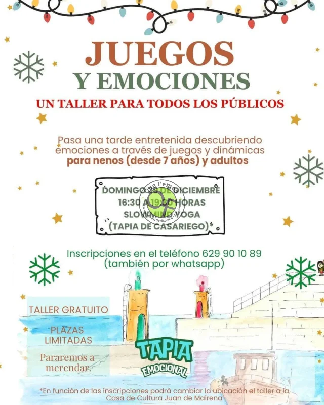 Taller Juegos y Emociones en Tapia de Casariego