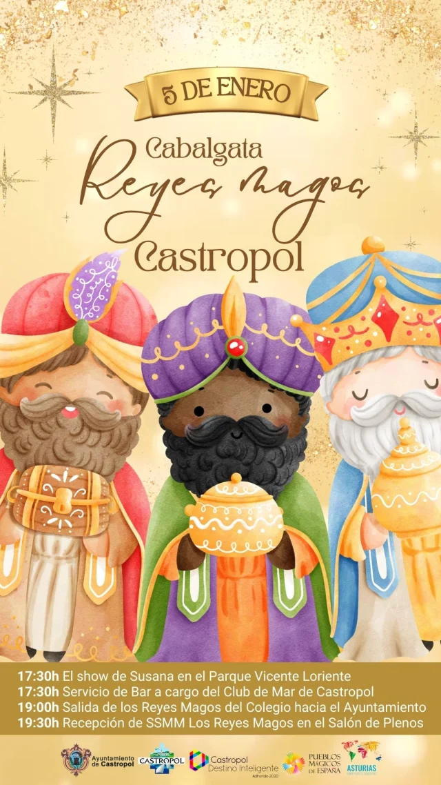 Cabalgata de los Reyes Magos 2025 en Castropol