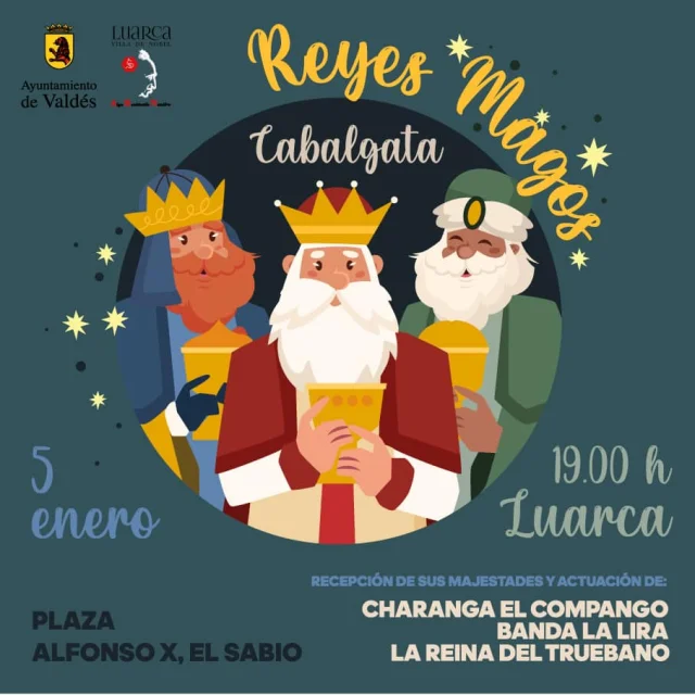 Cabalgata de los Reyes Magos 2025 en Luarca