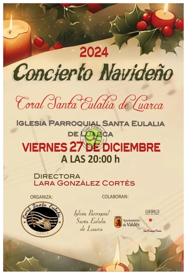 La Coral Santa Eulalia de Luarca ofrecerá un gran Concierto Navideño