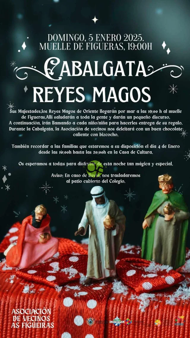 Cabalgata de Reyes Magos 2025 en As Figueiras