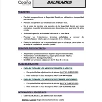 Coaña inicia el programa del Termalismo Imserso Balnearios 2025