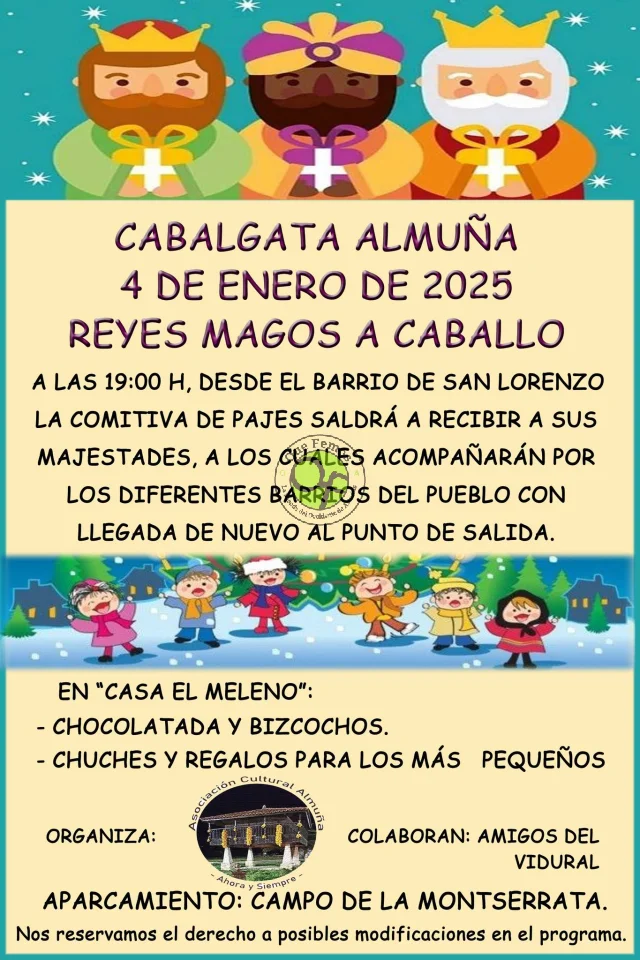 Cabalgata de los Reyes Magos 2025 en Almuña