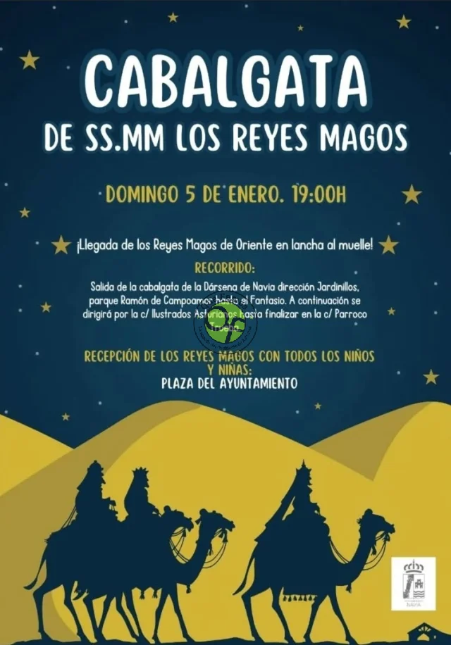 Cabalgata de los Reyes Magos 2025 en Navia