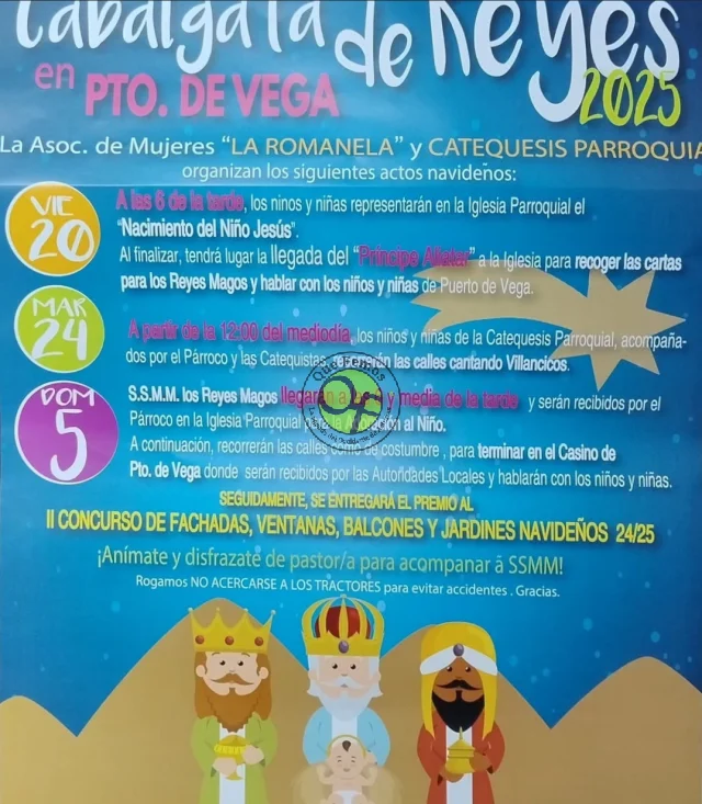 Cabalgata de los Reyes Magos 2025 en Puerto de Vega