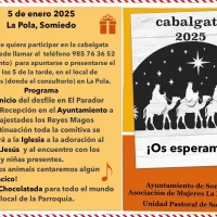 Cabalgata de Reyes 2025 en La Pola Somiedo