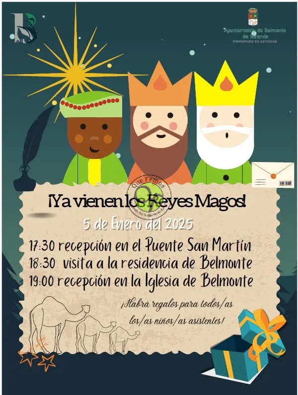 Cabalgata de Reyes 2025 en Belmonte de Miranda