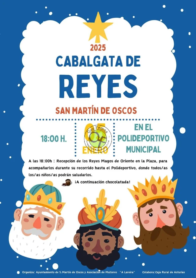 Cabalgata de Reyes 2025 en San Martín de Oscos